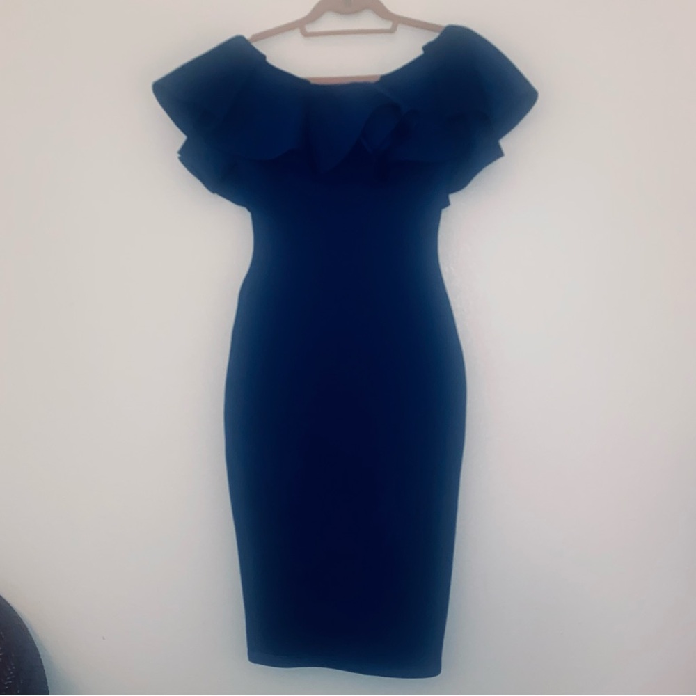 Va Va Voom One Shoulder Blue Dress